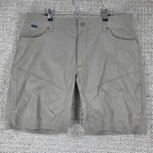 Kuhl Mens Silencr Kargo Shorts Size 38 Brown Khaki Hiking Cargo Outdoor Casual
